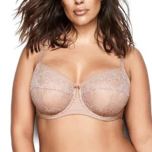Ashley Graham Lace Underwire Bra - Nude